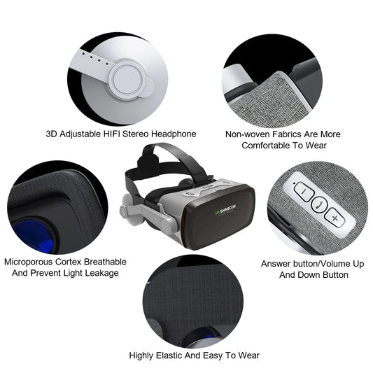 New Design 4K AR Glasses Virtual Reality Goggle HD VR Headset 3D VR Headset