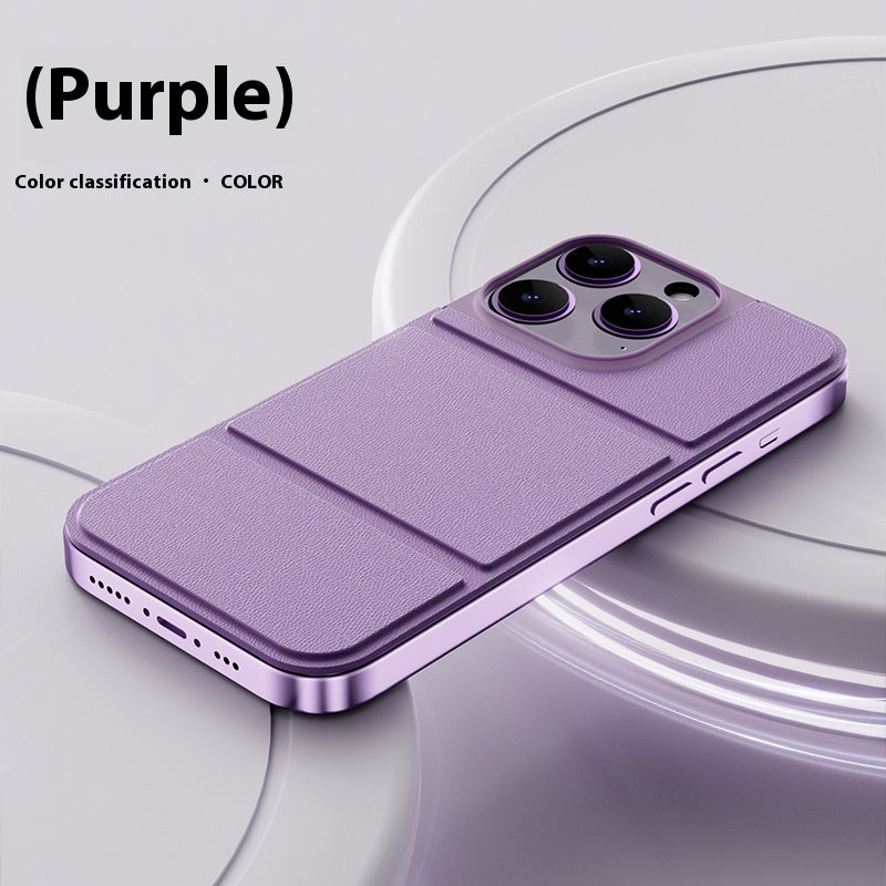 Applicable to Apple iPhone14Pro mobile phone case holder New iPhone14promax protective case Magnetic back