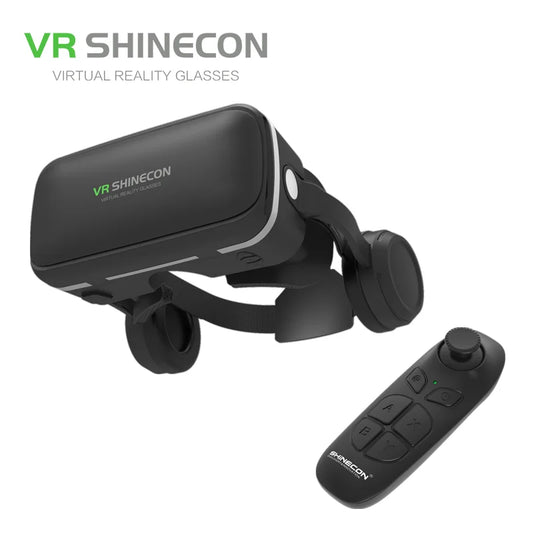 VR SHINECON VR Glasses With Remote Control 3D Gaming VR Metaverse Virtual Reality Glasses