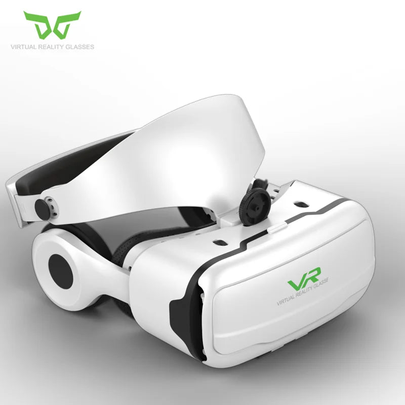 VR Shinecon 3D Virtual Reality Glasses with Earphones, High Definition Voice VR Earphones with Earphones