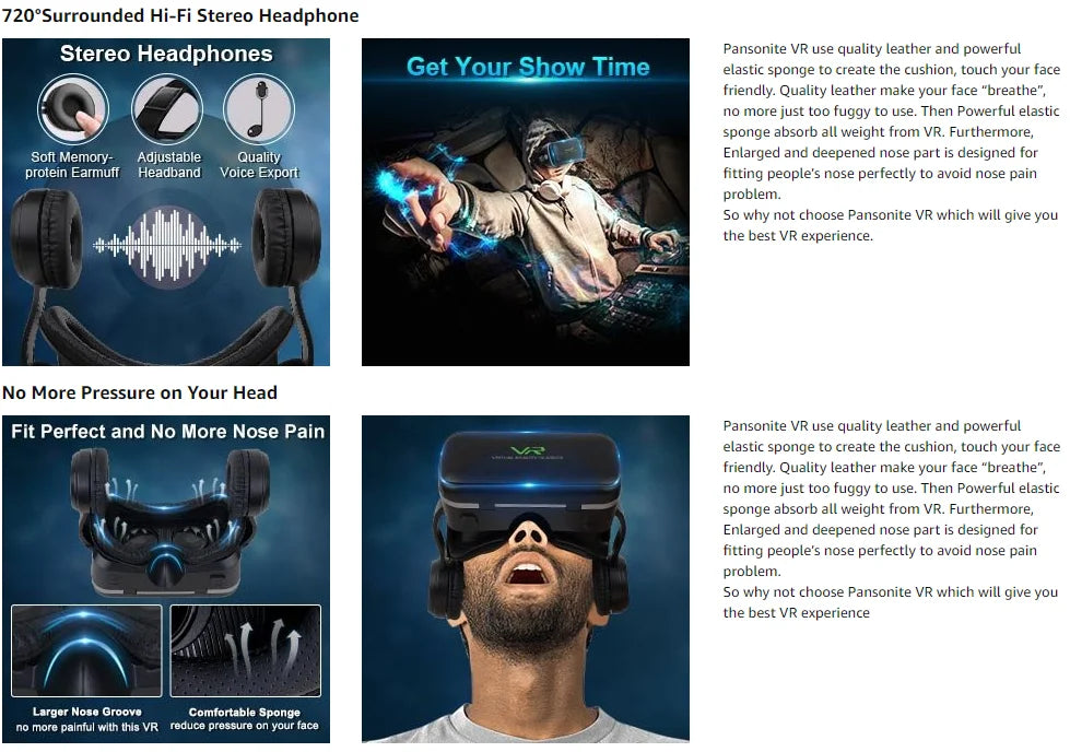 Virtual reality myopia below 700 degrees IPD adjustable Christmas gift Metaverse virtual reality glasses