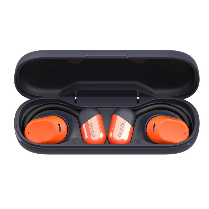 Shinecon Contrasting Colors 16 Hrs Working Time Protect Protect Blue-tooth V5.3 Air Conduction TWS Earhook Earphone