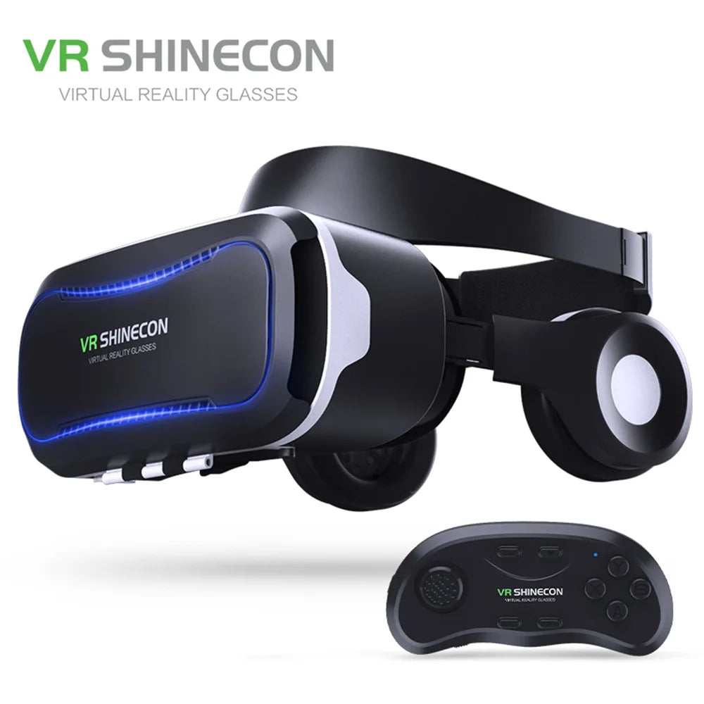 VR SHINECON HD FOV 110 Degrees Virtual Reality Glasses Anti Distortion Non Vertigo Christmas Gifts VR 3D Box
