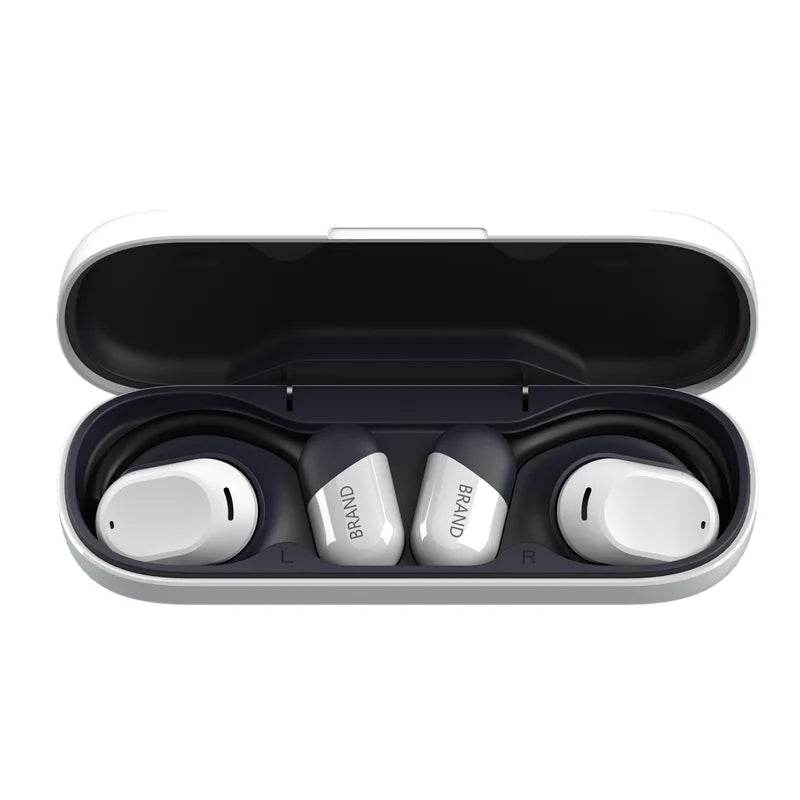 Shinecon Contrasting Colors 16 Hrs Working Time Protect Protect Blue-tooth V5.3 Air Conduction TWS Earhook Earphone